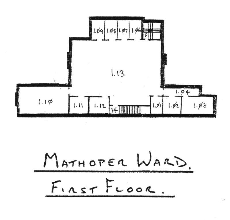Fire Zone 17: Female Ward 'M' First Floor