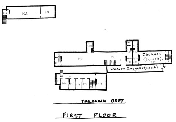 Fire Zone 32: Sub Officers' Quarters First Floor